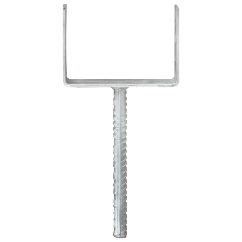 Load image into Gallery viewer, Vidaxl grondankers 6 st 14x6x30 cm gegalvaniseerd staal zilverkleurig
