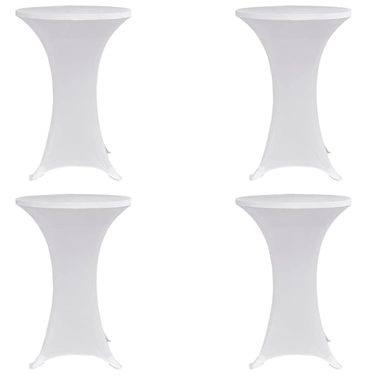 Vidaxl statafelhoes 4 st stretch ø60 cm wit