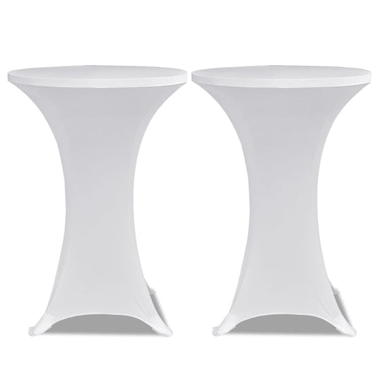 Vidaxl statafelhoes 4 st stretch ø60 cm wit