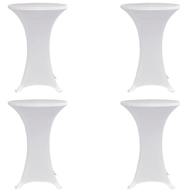 Vidaxl statafelhoes 4 st stretch ø80 cm wit
