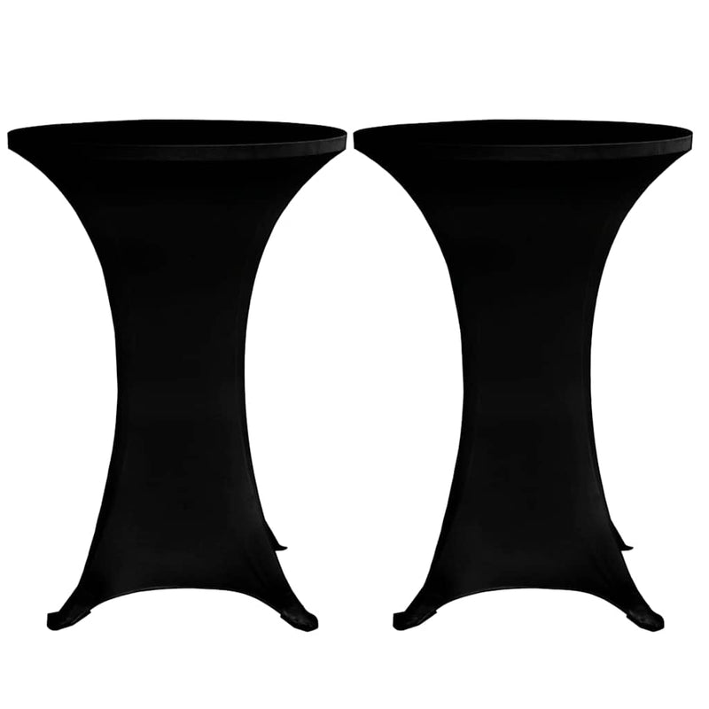 Load image into Gallery viewer, Vidaxl statafelhoes 4 st stretch ø60 cm zwart
