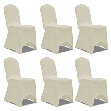 Vidaxl stoelhoezen stretch 12 st crème