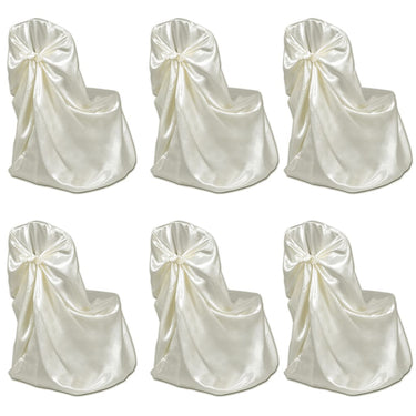 Vidaxl stoelhoes voor bruiloft 12 st crème
