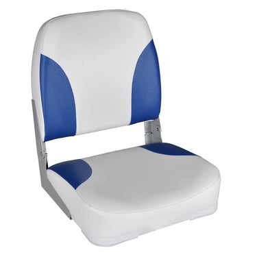 Vidaxl bootstoelen 2 st inklapbare rugleuning 41x36x48 cm blauw wit