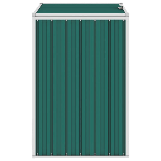 Vidaxl afvalbakberging 72x81x121 cm staal groen