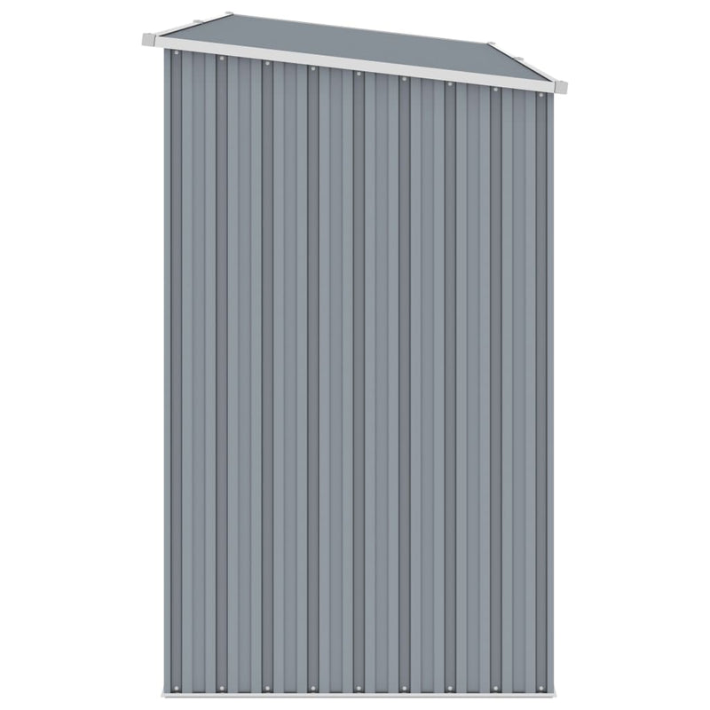 Load image into Gallery viewer, VidaXL Brandhoutschuur 245x98x159 cm gegalvaniseerd staal grijs
