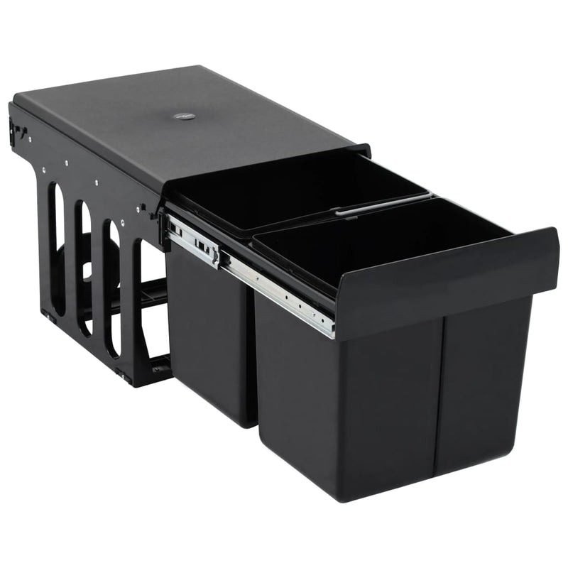 Load image into Gallery viewer, Vidaxl inbouwprullenbak uittrekbaar soft-close 36 l
