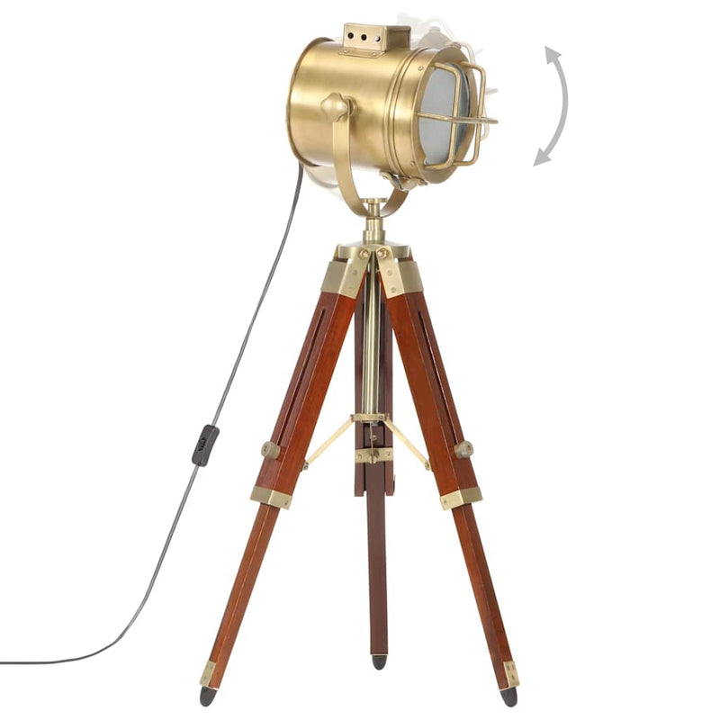 Load image into Gallery viewer, Vidaxl vloerlamp driepoot 69 cm massief mangohout
