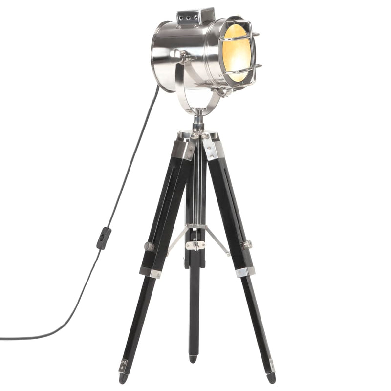 Load image into Gallery viewer, Vidaxl vloerlamp driepoot 69 cm massief mangohout zwart

