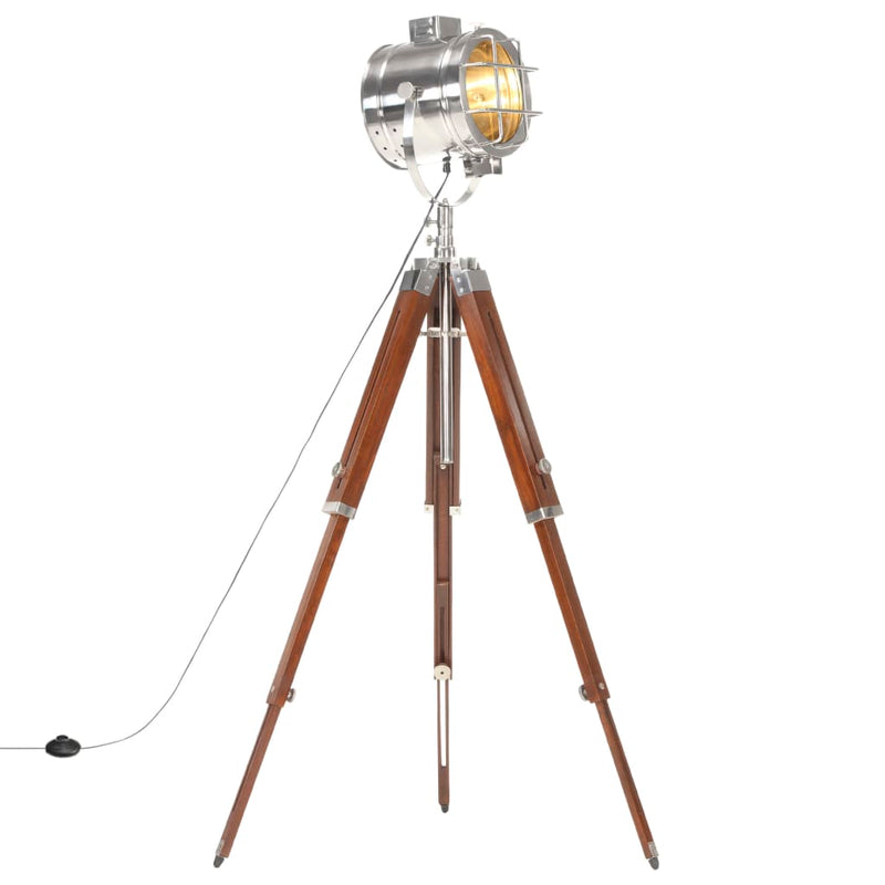 Load image into Gallery viewer, Vidaxl vloerlamp driepoot 165 cm massief mangohout
