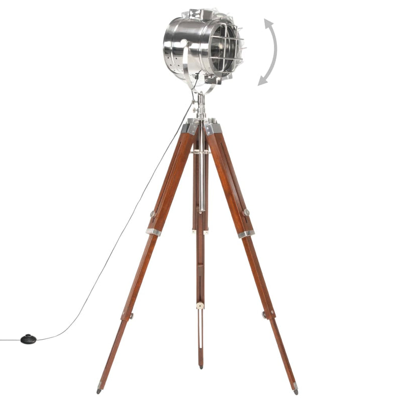 Load image into Gallery viewer, Vidaxl vloerlamp driepoot 165 cm massief mangohout
