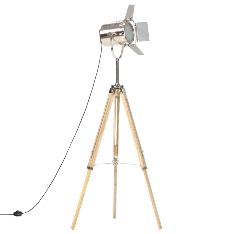 Load image into Gallery viewer, Vidaxl vloerlamp driepoot 140 cm massief mangohout
