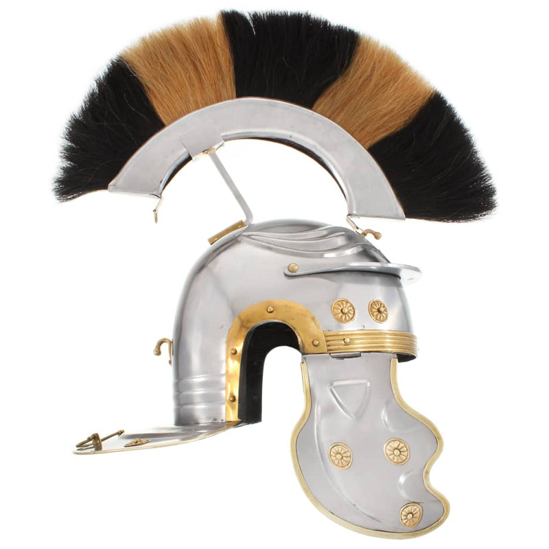Load image into Gallery viewer, Vidaxl soldatenhelm romeins replica larp staal zilverkleurig
