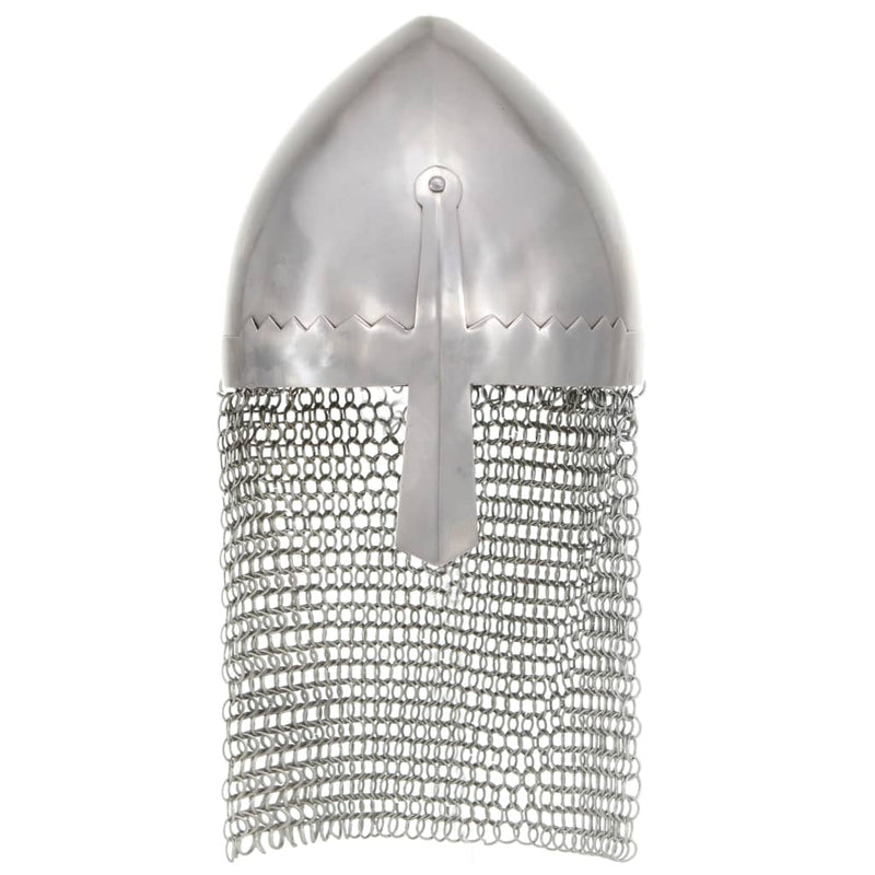 Load image into Gallery viewer, Vidaxl ridderhelm replica larp staal zilverkleurig
