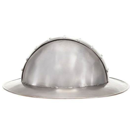 Vidaxl ridderhelm middeleeuws replica larp staal zilverkleurig