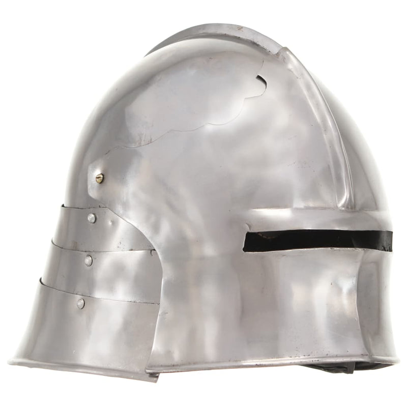 Load image into Gallery viewer, Vidaxl ridderhelm middeleeuws replica larp staal zilverkleurig

