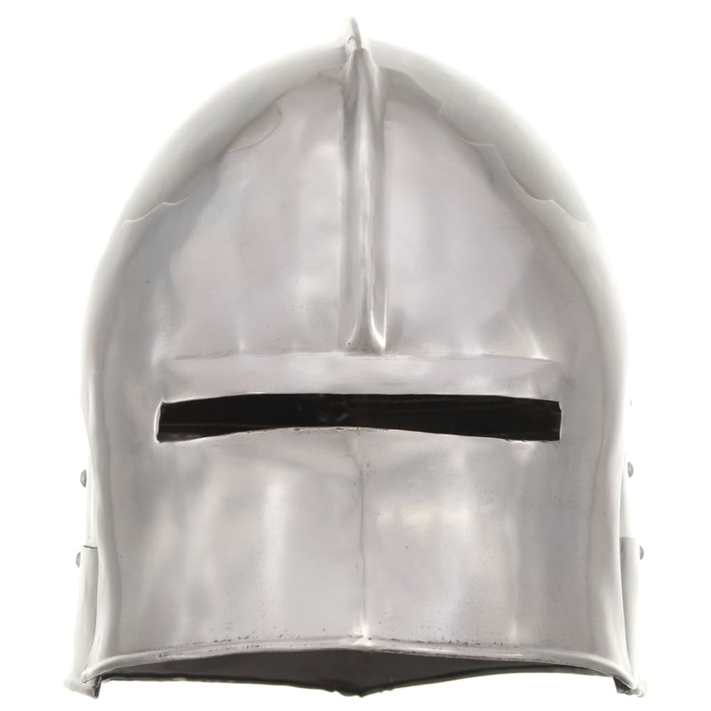 Load image into Gallery viewer, Vidaxl ridderhelm middeleeuws replica larp staal zilverkleurig
