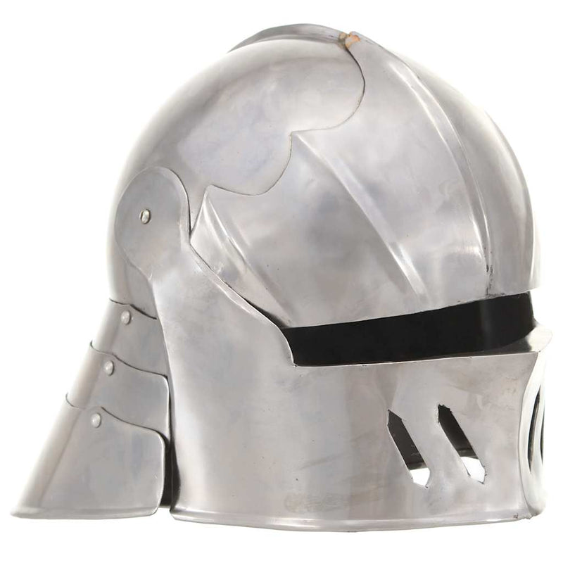Load image into Gallery viewer, Vidaxl ridderhelm middeleeuws replica larp staal zilverkleurig
