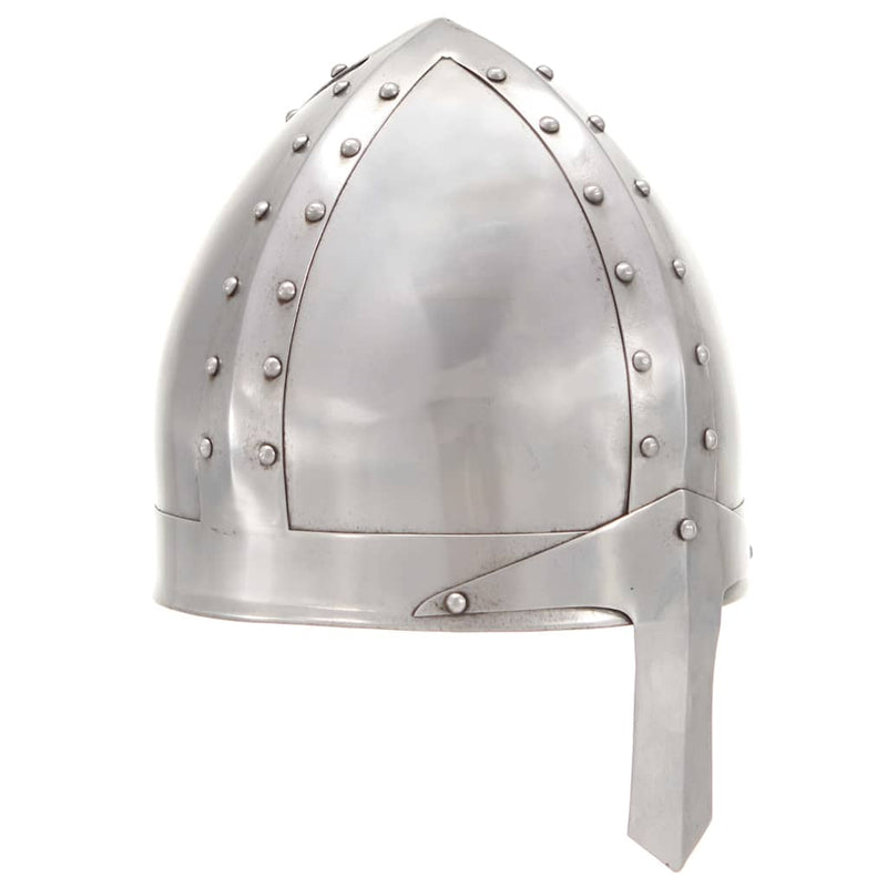 Load image into Gallery viewer, Vidaxl ridderhelm middeleeuws replica larp staal zilverkleurig
