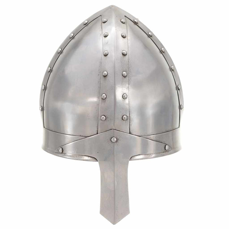 Load image into Gallery viewer, Vidaxl ridderhelm middeleeuws replica larp staal zilverkleurig
