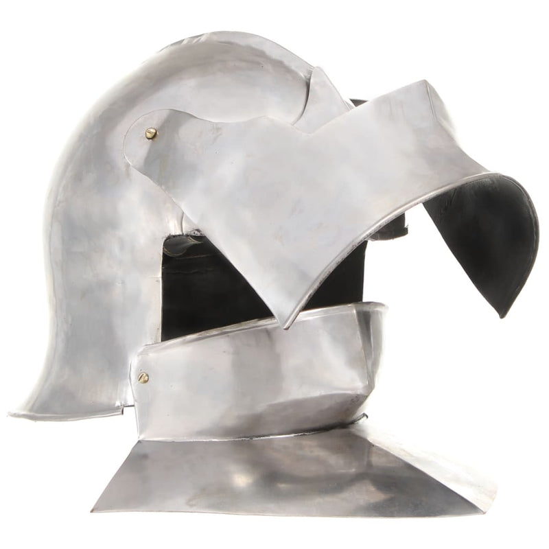Load image into Gallery viewer, Vidaxl ridderhelm middeleeuws replica larp staal zilverkleurig
