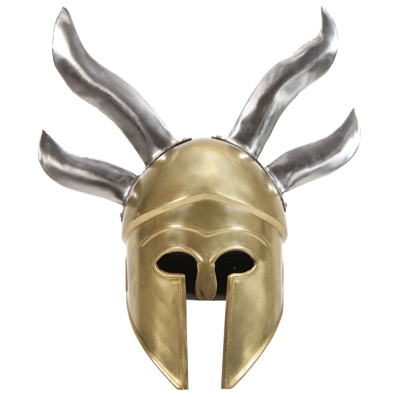 Load image into Gallery viewer, Vidaxl soldatenhelm grieks replica larp staal messingkleurig
