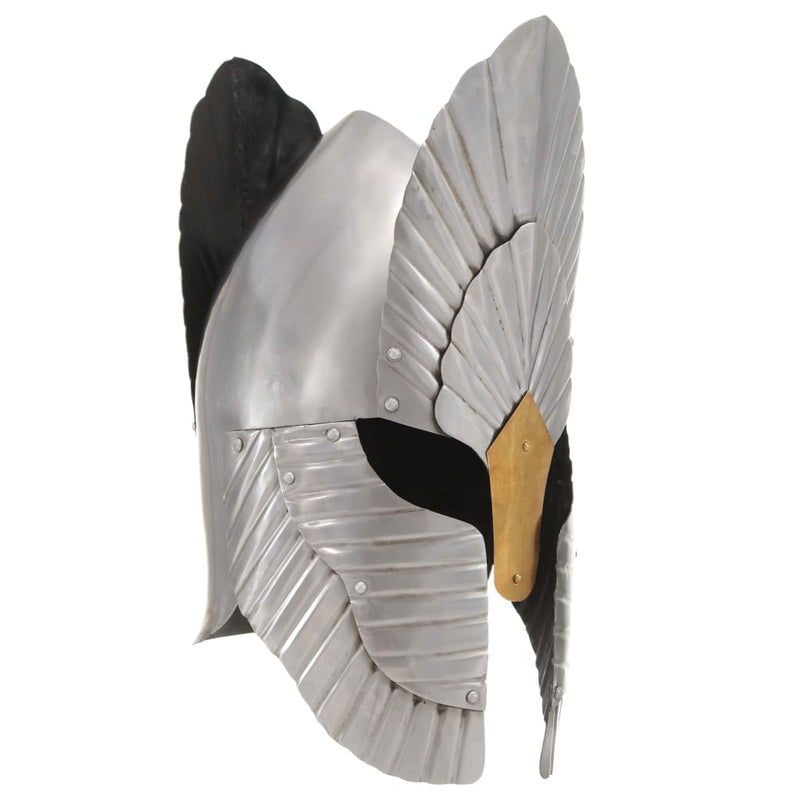 Load image into Gallery viewer, Vidaxl ridderhelm middeleeuws replica larp staal zilverkleurig
