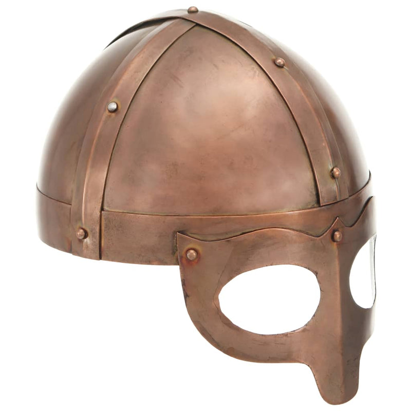 Load image into Gallery viewer, Vidaxl vikinghelm replica larp staal koperkleurig
