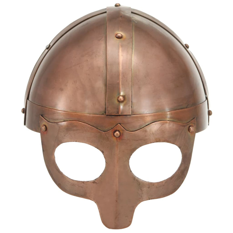 Load image into Gallery viewer, Vidaxl vikinghelm replica larp staal koperkleurig
