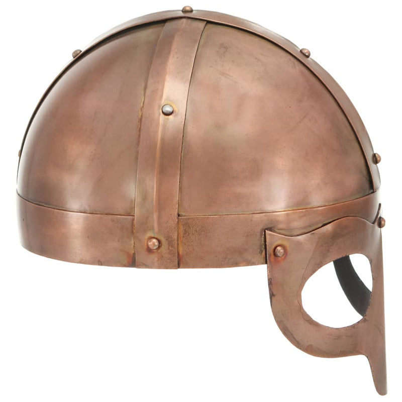Load image into Gallery viewer, Vidaxl vikinghelm replica larp staal koperkleurig
