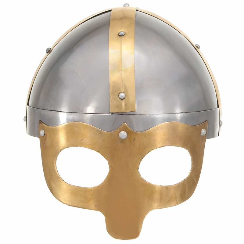Load image into Gallery viewer, Vidaxl vikinghelm replica larp staal zilverkleurig
