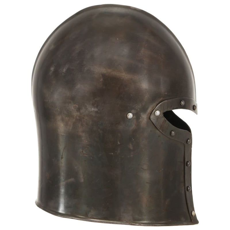 Load image into Gallery viewer, Vidaxl ridderhelm middeleeuws replica larp staal zilverkleurig
