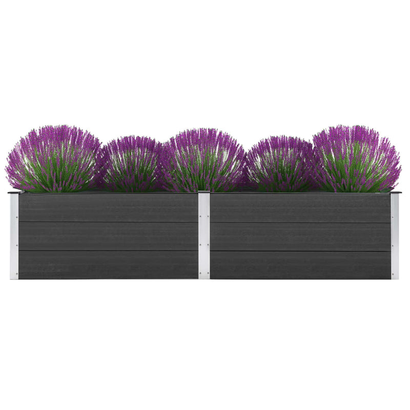 Load image into Gallery viewer, VidaXL Plantenbak verhoogd 250x50x54 cm HKC grijs
