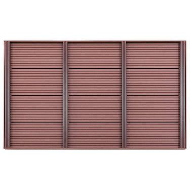 Vidaxl vloerelement voor solardouche 101x63x5,5 cm hkc bruin