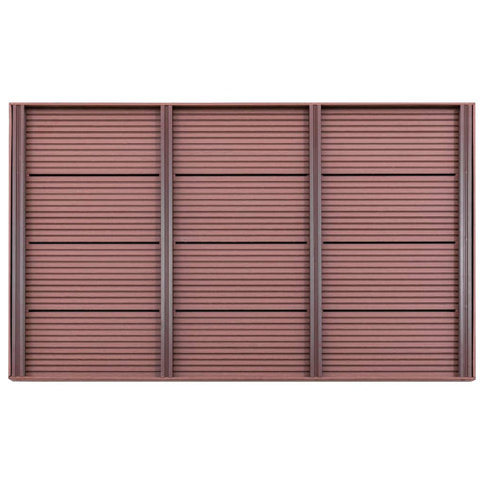 Vidaxl vloerelement voor solardouche 101x63x5,5 cm hkc bruin