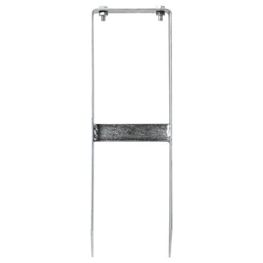 Vidaxl grondpinnen voor hkc schutting 2 st 40 cm staal