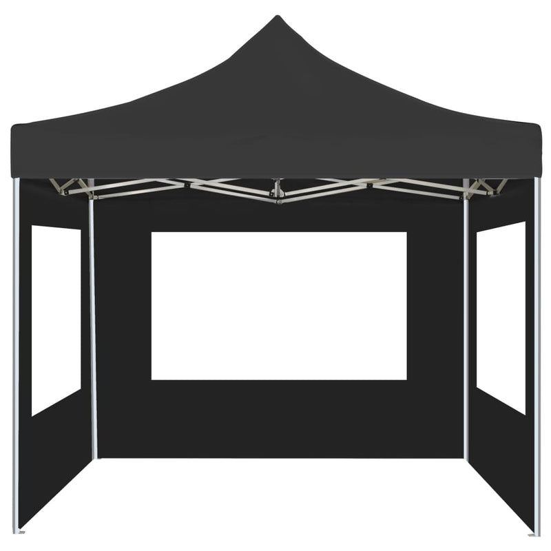Load image into Gallery viewer, Vidaxl partytent inklapbaar met wanden 2x2 m aluminium antraciet
