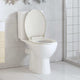 Vidaxl toiletbril soft-close en quick-release ovaal lichtgrijs