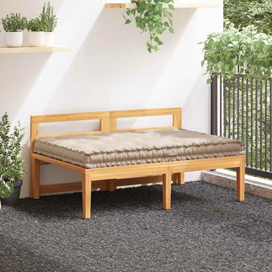 Vidaxl palletvloerkussen 120x80x10 cm katoen beige
