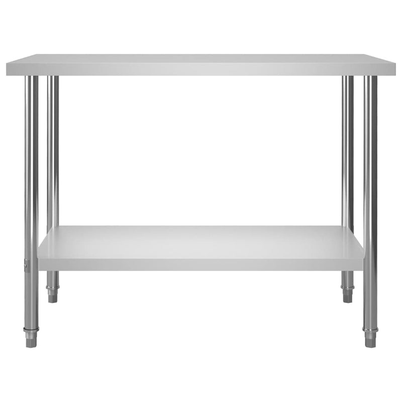 Load image into Gallery viewer, Vidaxl keukenwerktafel 120x60x85 cm roestvrij staal
