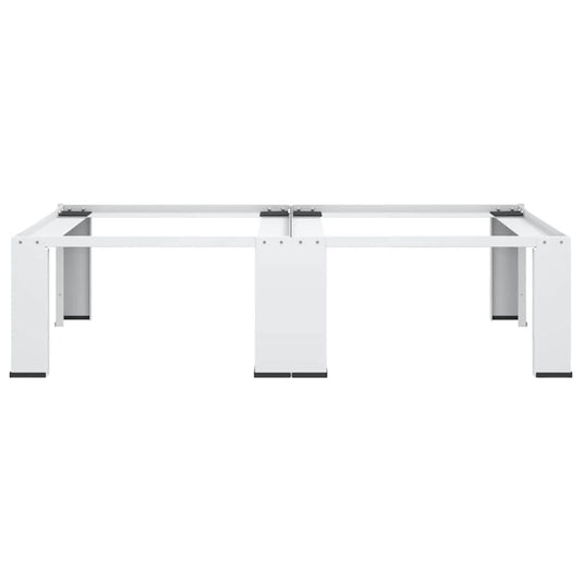 Vidaxl wasmachine- en drogerverhoger dubbel wit