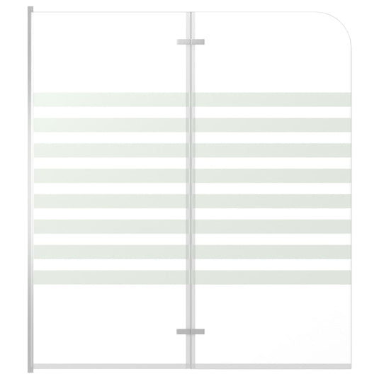 Vidaxl badwand gestreept 120x140 cm gehard glas