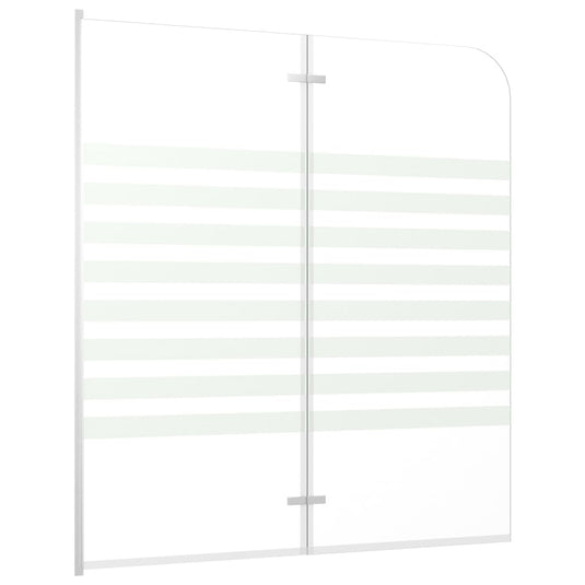 Vidaxl badwand gestreept 120x140 cm gehard glas