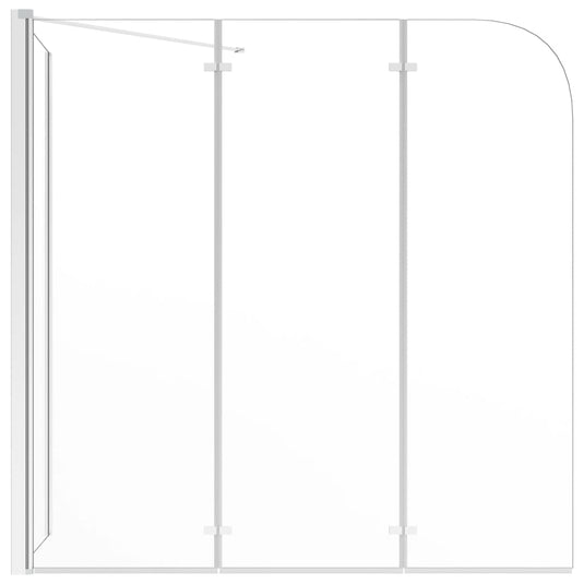 Vidaxl badwand 120x69x130 cm gehard glas transparant