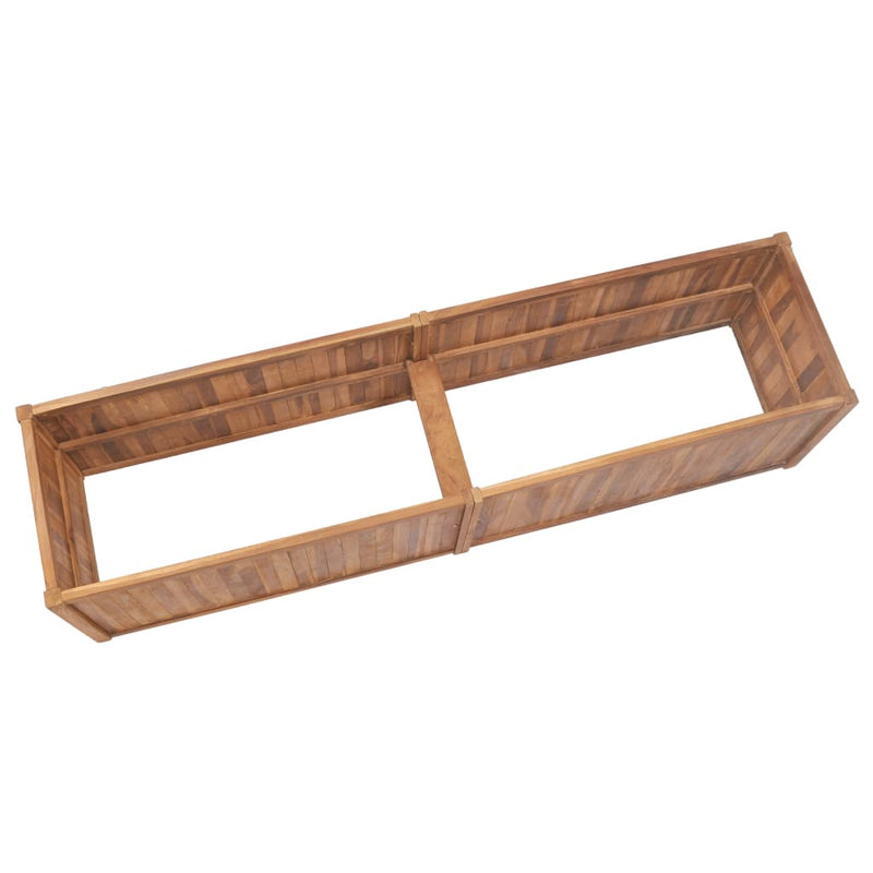 Load image into Gallery viewer, Vidaxl plantenbak verhoogd 200x50x50 cm massief teakhout
