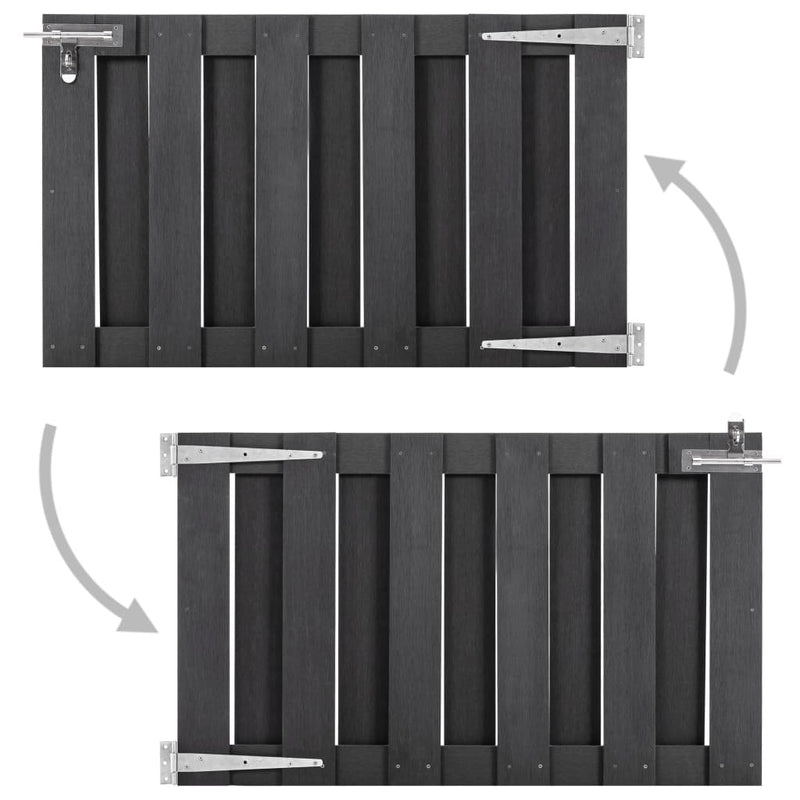 Load image into Gallery viewer, Vidaxl poort 100x60 cm hkc grijs
