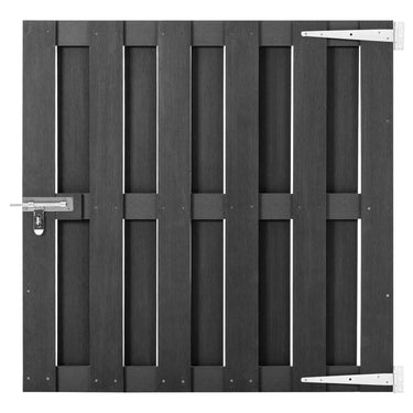 Vidaxl poort 100x100 cm hkc grijs
