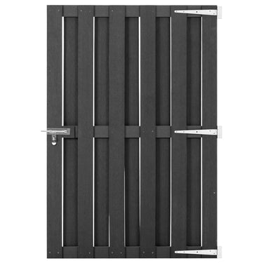 Vidaxl poort 100x150 cm hkc grijs