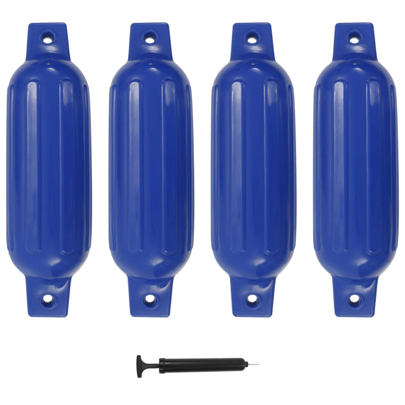 Load image into Gallery viewer, Vidaxl bootstootkussens 4 st 41x11,5 cm pvc blauw
