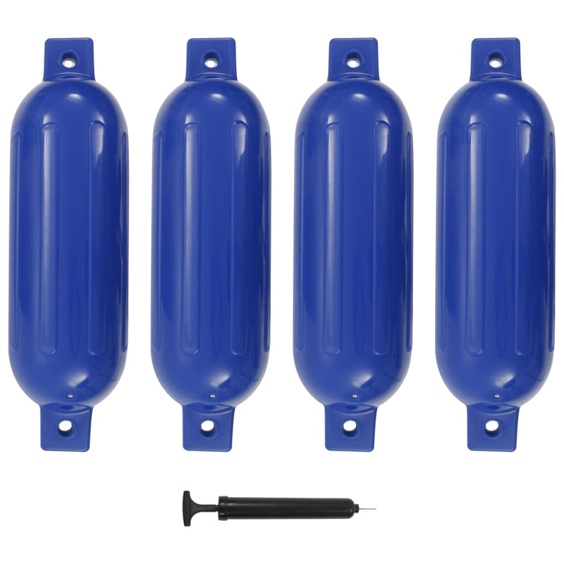 Load image into Gallery viewer, Vidaxl bootstootkussens 4 st 51x14 cm pvc blauw
